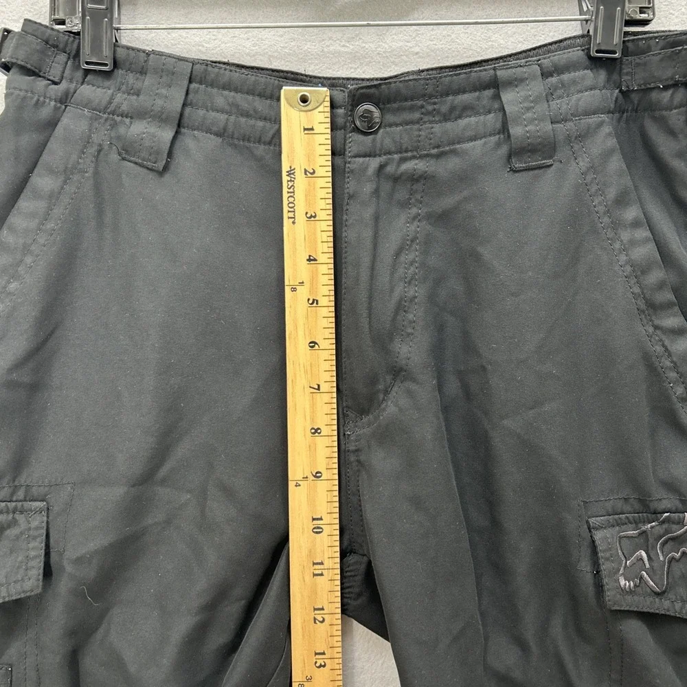 Fox Racing Hydro Series Cargo Shorts Black Mens Size 32 Utility MTB 10